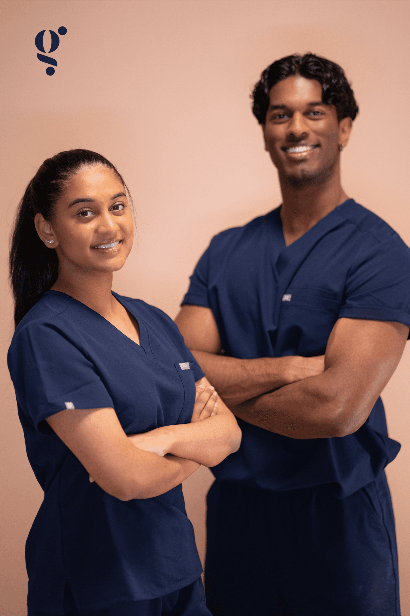 Glint Tannhelse team - Nisha og Kisho